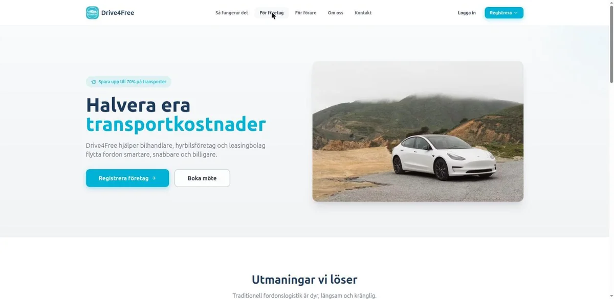 För företag: halvera transportkostnader