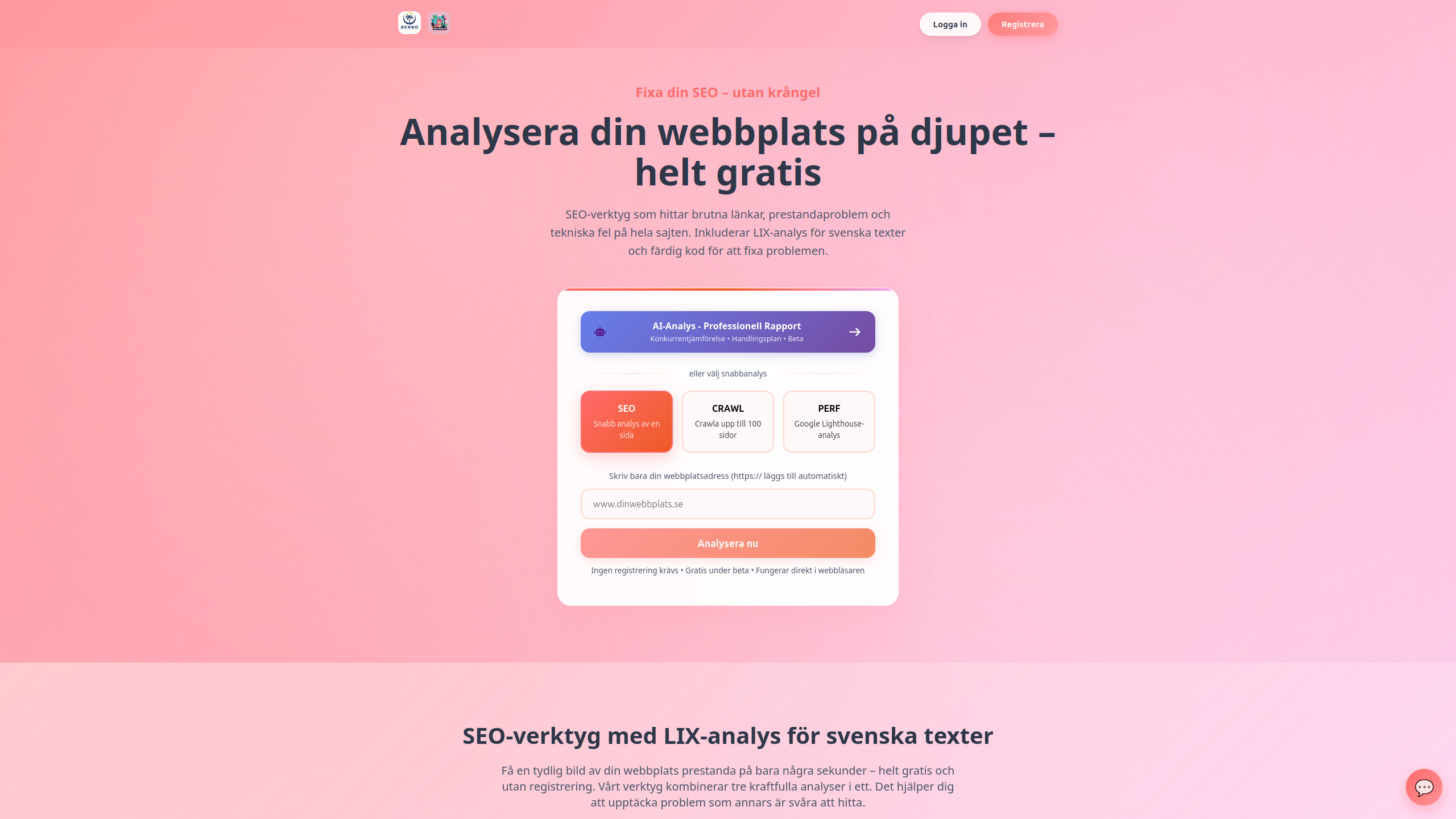 SEOAnalyze screenshot